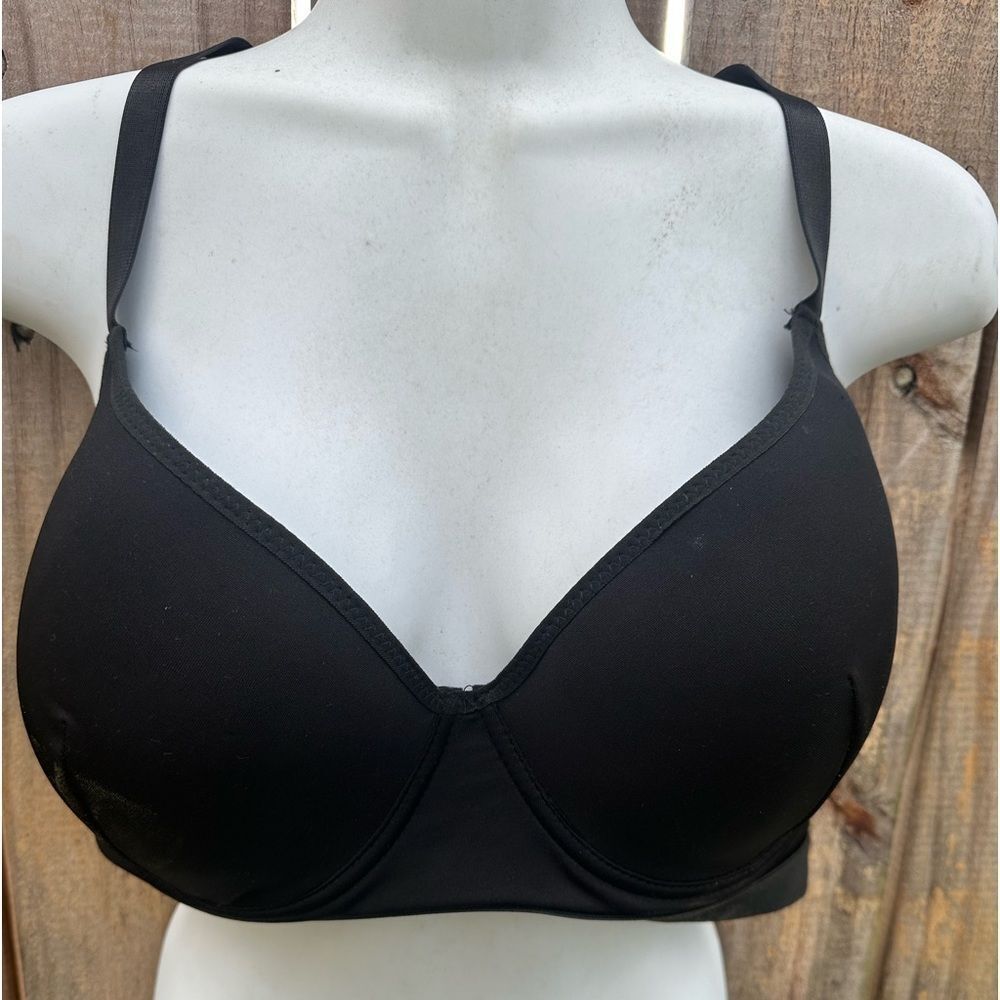 Just Be black t strap bra size 38D